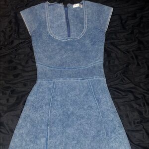 Stylish Blue Denim Dress